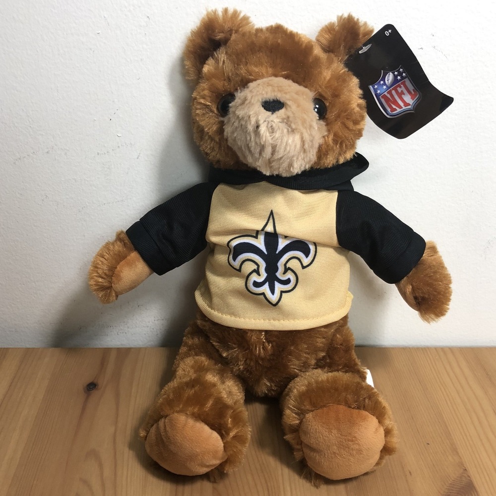 NFL New Orleans Saints Good Stuff Hooded Teddy Bear Football